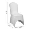 Vevor White Chair Covers 50 100 150pcsストレッチポリエステルスパンデックススリップカバーバンケットダイニングパーティーウェディングデコレーション201120224g