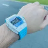 Montre de sport pour hommes, cadran Transparent, à Quartz, bracelet en Silicone, nouvelle collection 2022