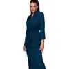 Gonne da ufficio da donna, abiti formali da donna, blazer blu scuro, abiti da ballo, abiti da lavoro, giacca e abito corto