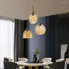 Lâmpadas pendentes Luzes de vidro LED nórdicas para o restaurante Cozinha Basa da sala de estar da lâmpada de lâmpada de lâmpada interna