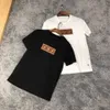 Versión alta camiseta de manga corta para hombre sudadera fd diseñador camiseta doble f bordado cuello redondo jersey tee hombres mujeres casual 255V