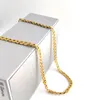 18K Solid Yellow G F Gold Curb Cuban Link Chain Collana Hip-Hop Italian Stamp AU750 Uomo Donna 7mm 750 MM 75 CM lungo 29 INCH289c