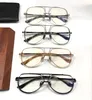 Nuevo diseño de moda piloto montura metálica gafas ópticas 8155 retro estilo simple y generoso gafas de gama alta con caja puede hacer lentes recetados