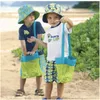 Bolsas de armazenamento 1pc Crianças Lixar -se de malha de malha Protável Toys de crianças nadando na praia grande para toalhas maquiagem cosmética feminina