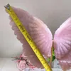 Decorative Figurines 21cm Very Large Natural Pink Crystal Butterfly Wings Carving Quartz Healing Crafts Gift Room Decor Home Decoration