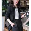 Ternos femininos 2022 Spring Autumn Blazers Coat casual Wild Small Beaut Office Office Lady coreana Blazer Mulheres de peito de peito único