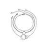 Guld Anklets Round Circle For Women Fashion Jewelry Bohemia Style Foot Chain Silver Color