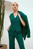 Office Lady Blazer Suits Dark Green Formal Women Work Wear Prom Party Business Outfits Jacket Vest Pants