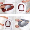 Toilet Seat Covers Cover Lid Pad Winter Bathroom Closestool Warm Soft Protector Accessories Set Mat