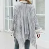 Women's Knits Tees Women's Striped Cape Fringed Shawl Knitted Cardigan Autumn Coat Scarf Jacket Coat Casual Poncho Abrigos Mujer Invierno T221012