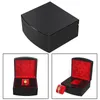 Watch Boxes Black Piano Wood Jewelry Box With Pillow For Engagement Proposal Wedding Gift Or Special Occasions