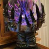 Creative Glowing Halloween Crystal Deluxe Magic Skull Finger Plasma Ball Spooky Home Decor 220614267J