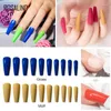 Valse nagels 10 stks nep jelly kleur acryl nagel tips druk extensie bescherming kunst schoonheid decor