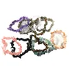Impreza przychylność naturalnej bransoletki kryształowej bransoletki multi kolory szlachetne 15-18 cm rozciągające bransoletki naturales kamienna bransoletka mieszana czakra kamieni szlachetnych