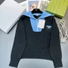 Damesbreien Tees Designer Sweaters Nieuw voor wollen dames luxe merkkanaal Cardigan gebreide trui casual v-neck stiksel kasjmere top A3 XZLX