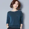 Chemisiers pour femmes longs hauts à la mode 2022 manches femmes chemise ample grande taille dentelle Blouse violet bleu vêtements pour femmes Blusas FLW610