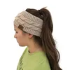 Nieuwe vrouwen hoeden mode bohemia winter warm gebreide hoofdband haaraccessoires dames cc wol brede haarband streng vast haarband hoofddeksels
