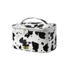 Косметические сумки Женская сумка корова Портативные перевозки молоко PU Water Presessment мода на молнии большой хранение оптом