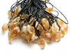 Citrin Anhänger Halskette echte natürliche Kristallsteinschmuck Schmuck Großhandel heilende rohe Edelsteingelbe Quarz Frauen