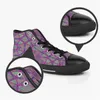 Scarpe da uomo Stitch Sneakers personalizzate Canvas Moda donna Nero Bianco Taglio medio Traspirante Walking Jogging Color182