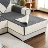 Chair Covers Plaid Sofa Towel Solid Color Non-slip Soft Couch Cover Slipcover Seat For Living Room Bay Window Pad L-shaped Decor