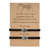 Bracelet de carte créative Palm Devil Eye Woven Couple Bracelet Bijoux