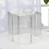 Gift Wrap Creative Transparent Cake Boxes Packaging Box Valentine Rose Bear Flower High-end Flip Packing Containers Dec