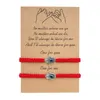 Creative Card Bracelet Palm Devil Eye Woven Couple Bracelet Jewelry