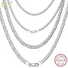 Chains U7 Solid 925 Sterling Silver Chain For Men Women Teen Jewelry Italian Figaro Cuban Curb Layering Necklace SC289221K