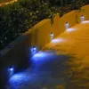 1W مقاوم للماء مصابيح الجدار LED LED في الهواء الطلق لسلالم خطوات الممرات نصف القمر غطاء الزنك سبيكة 6 أضواء LED كابلات سائق كل inc2733