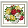 The vase Cross Stitch Kits 11CT Printed Fabric 14CT Canvas DMC Counted Chinese Cross-stitch set Embroidery Needlework271p