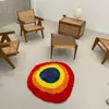 Heimtextilien Hype Art Carpets CPFM Regenbogenteppich Handgefertigter Acryl-Salon-Schlafzimmer-Garderobe-Trend-Fußmattenlieferant