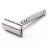 1Razor 10 Blades Men Shaving Classic Safety Razor Manual Shaver Matte Nonslip Blank Brass Brass Long Honge Double Edge Razor253C1593321