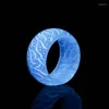 Wedding Rings Creative Resin Ring Punk Luminous Glowing In The Dark Band Fluorescent For Women Engagement Jewelry Men Gift