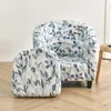 Housses de chaise housse de canapé florale de Style fendu housse de pouf de fauteuil housse antidérapante pour canapé de salon avec coussin de siège