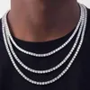 Nxy hanger kettingen mode 4 mm 5 mm hiphop goud kleur 925 sterling zilveren tennis ketting ketting lang voor mannen mannelijke vrouwen JE6003912