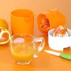 Turuncu Limon Meyve Squeezer için Taşınabilir Manuel Narenciye Meyvesi Çocuk Dış Meyve Makinesi Makinesi Prese Agrume Aracı Portakal Suyu Kupası