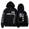 Herrtröjor tröjor Tokyo Ghoul anime hoodie tröjor Ken Kaneki grafiska tryckta toppar avslappnade hiphop streetwear 221119