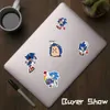 100 szt. Sonic Hedgehog Waterproof Anime Stifiti Graffiti do DIY naklejka na walizce Laptop Laptop Rowerboard