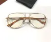 Nuevo diseño de moda piloto montura metálica gafas ópticas 8155 retro estilo simple y generoso gafas de gama alta con caja puede hacer lentes recetados