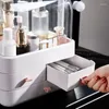Opslagboxen 1 stks Transparant draagbare cosmetische doos ladetype make-up stofveilig huidverzorgingsproductafwerkingsrek