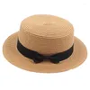 Berets W69 Hat Men And Women Spring Summer England Retro European American Bow Top Sunscreen Beach