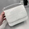 Luxury Designer Shoulder Bags 2023 Fashion Texture Leather Alligator Courier Bag Single Shoulder Small Square Cross Body Bag Factory Direct Sales