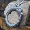 Ожерелье с подвеской Ouroboros, мужское металлическое ожерелье с драконом, ожерелье в стиле хип-хоп, персонализированные ювелирные изделия в стиле панк, Accsori 202121726600084