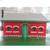 ship outdoor activities 6x4m 7.5x4m commercial big inflatable Christmas house bouncy Santa's grotto for Holiday Xmas decoration