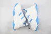 Scarpe B07 Coppia Designer Luxury Top Edition Casual Sneakers Co-branded Paris First Generation Retro Dad Shoes BLS x Triple S blu -4