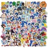 100 PCS Sonic Kirpi Su Geçirmez Anime Çıkartmaları Graffiti Bavul bagajı dizüstü bilgisayar bisiklet kaykay üzerinde