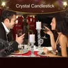 Candle Holders Crystal Glass Feng Shui Wedding Columns Candelabra Centerpieces Holder Home Decor For Dinner Candlestick