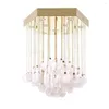 Chandeliers Luxury Design Marble Chandelier Modern Foyer Lights AC110V 220v LED Luminaire Plafonnier Dining Hanglamp