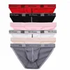 Underpants 6pcs Męskie bieliznę Sexy Men Briefs Męskie majtki cueca tanga penis torebka niska wzrost wygody oddychający człowieka